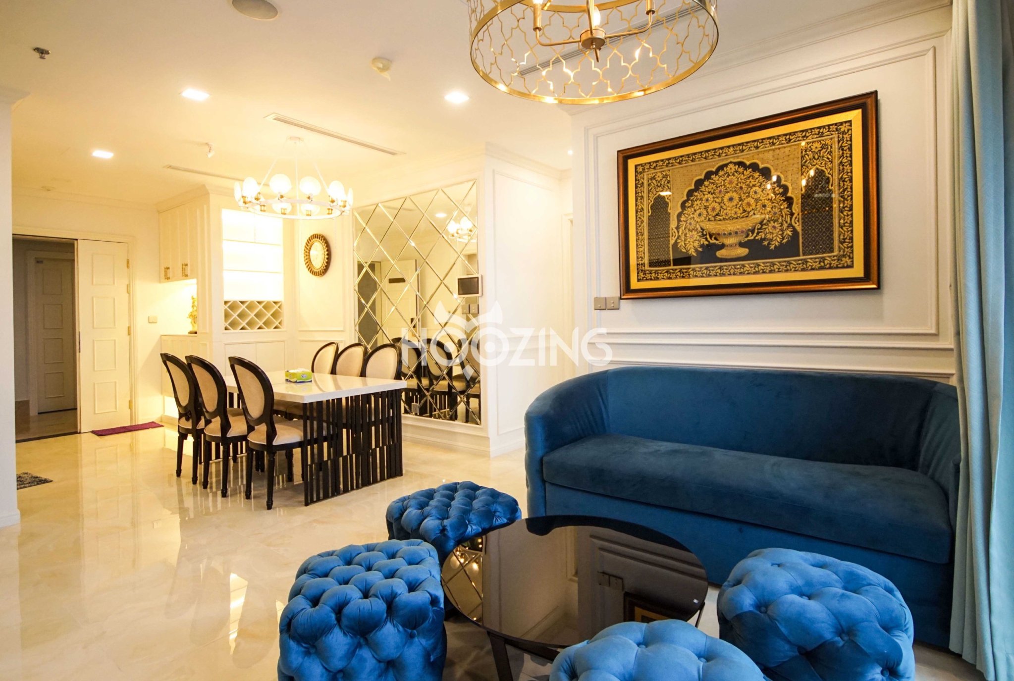 Cho thuê căn hộ 2PN 78m2 Vinhomes Golden River Ba Son Q1. view sông view Bitexco. Call 0906 322 053