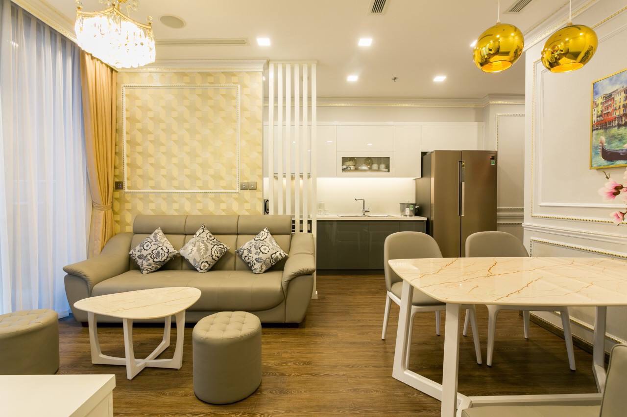 Cho thuê căn hộ 2PN Vinhomes Golden River view sông Bitexco Q1 nhà đẹp