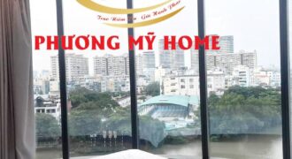 Đang trống sẵn cần cho thuê căn hộ 3PN Vinhomes Ba Son, nội thất cao cấp view sông.